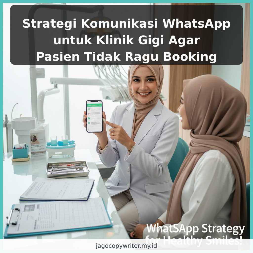 Strategi Komunikasi WhatsApp untuk Klinik Gigi Agar Pasien Tidak Ragu Booking