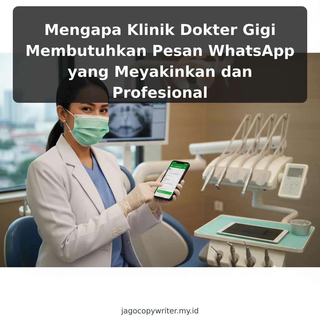 Mengapa Klinik Dokter Gigi Membutuhkan Pesan WhatsApp yang Meyakinkan dan Profesional