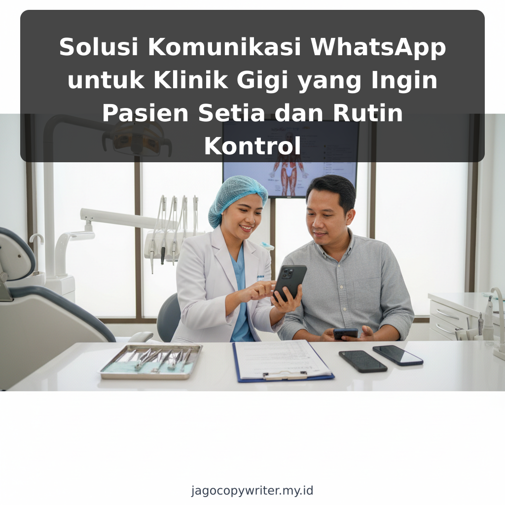 Solusi Komunikasi WhatsApp untuk Klinik Gigi yang Ingin Pasien Setia dan Rutin Kontrol