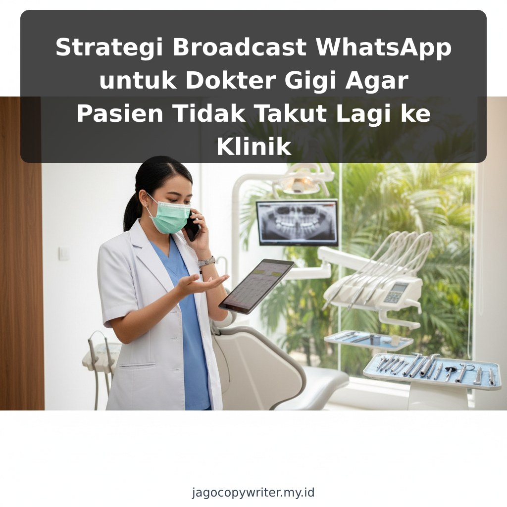 Strategi Broadcast WhatsApp untuk Dokter Gigi Agar Pasien Tidak Takut Lagi ke Klinik